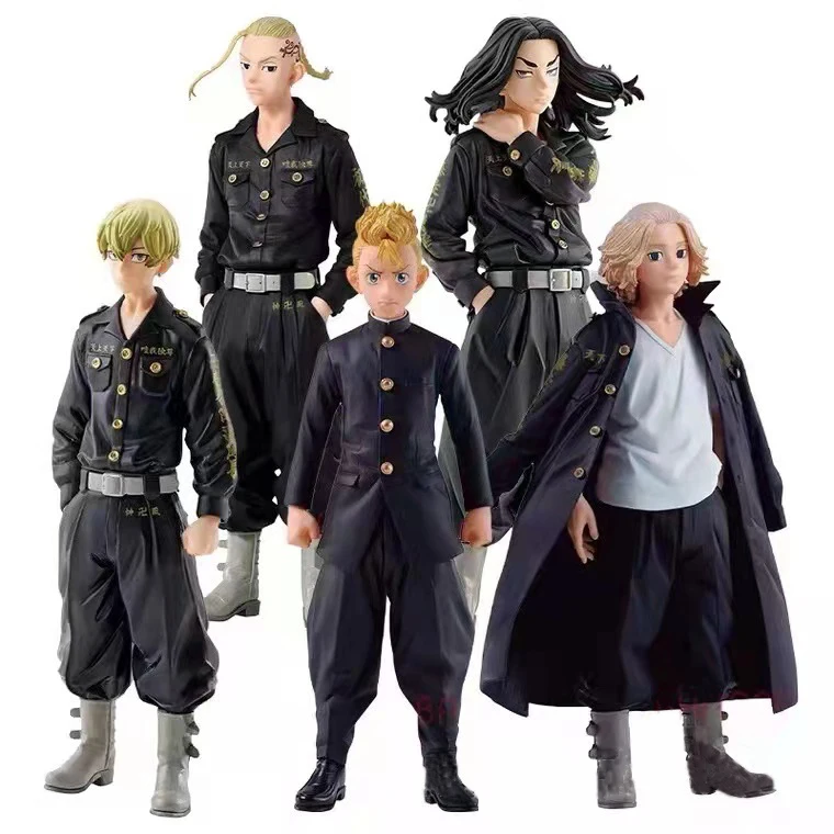 Japanese Anime Tokyo Revengers Hanagaki Takemichi Mikey Draken Baji Keisuke Matsuno Chifuyu Action Figure Collectible Figurines