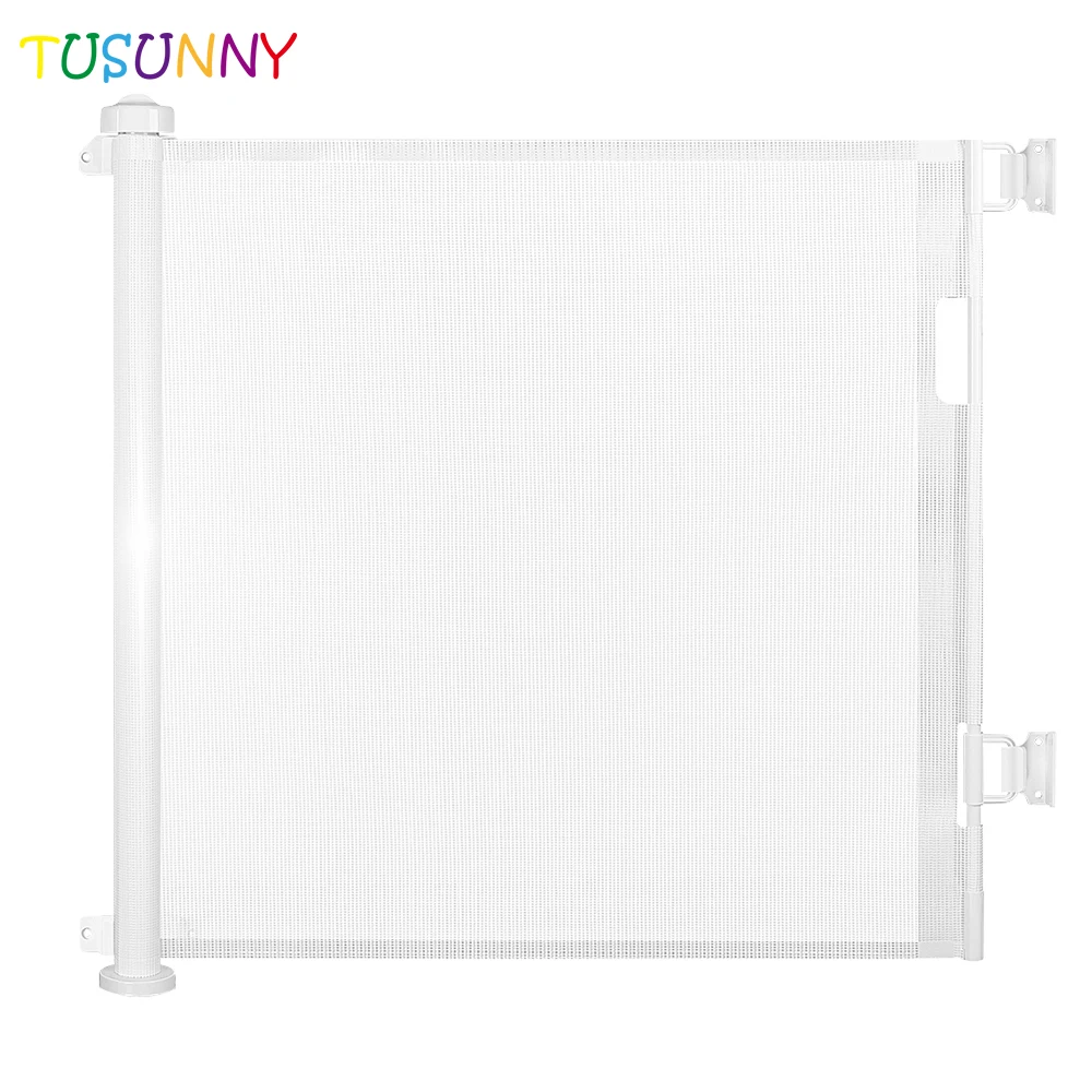 New Innovative Babies Products Retractable Gates Door For Walk Through Baby Gate Baby Safety Stair Door