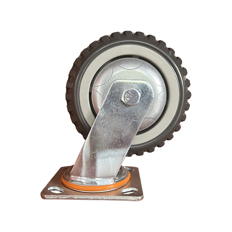 Light Duty Gray Rubber Pvc Kitchen Stem Caster Wheels Caster Flight Case Caster Wheels