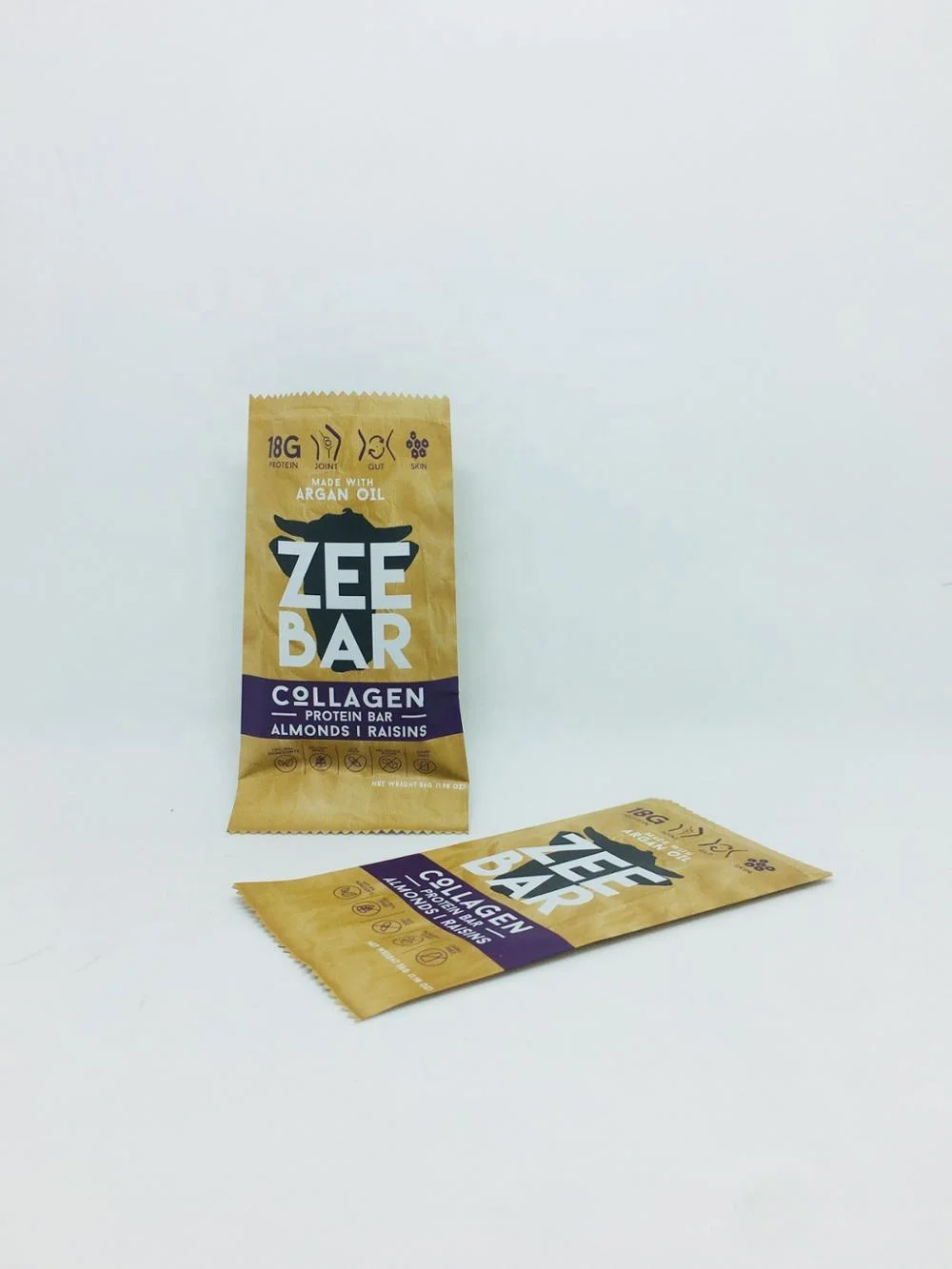 
2020 private label aluminum foil wrapper protein bar packaging 