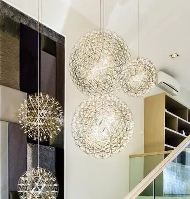 Crystal Chandeliers Hotel Lamps Villas Bar Round Table Ball Stroller Chandeliers