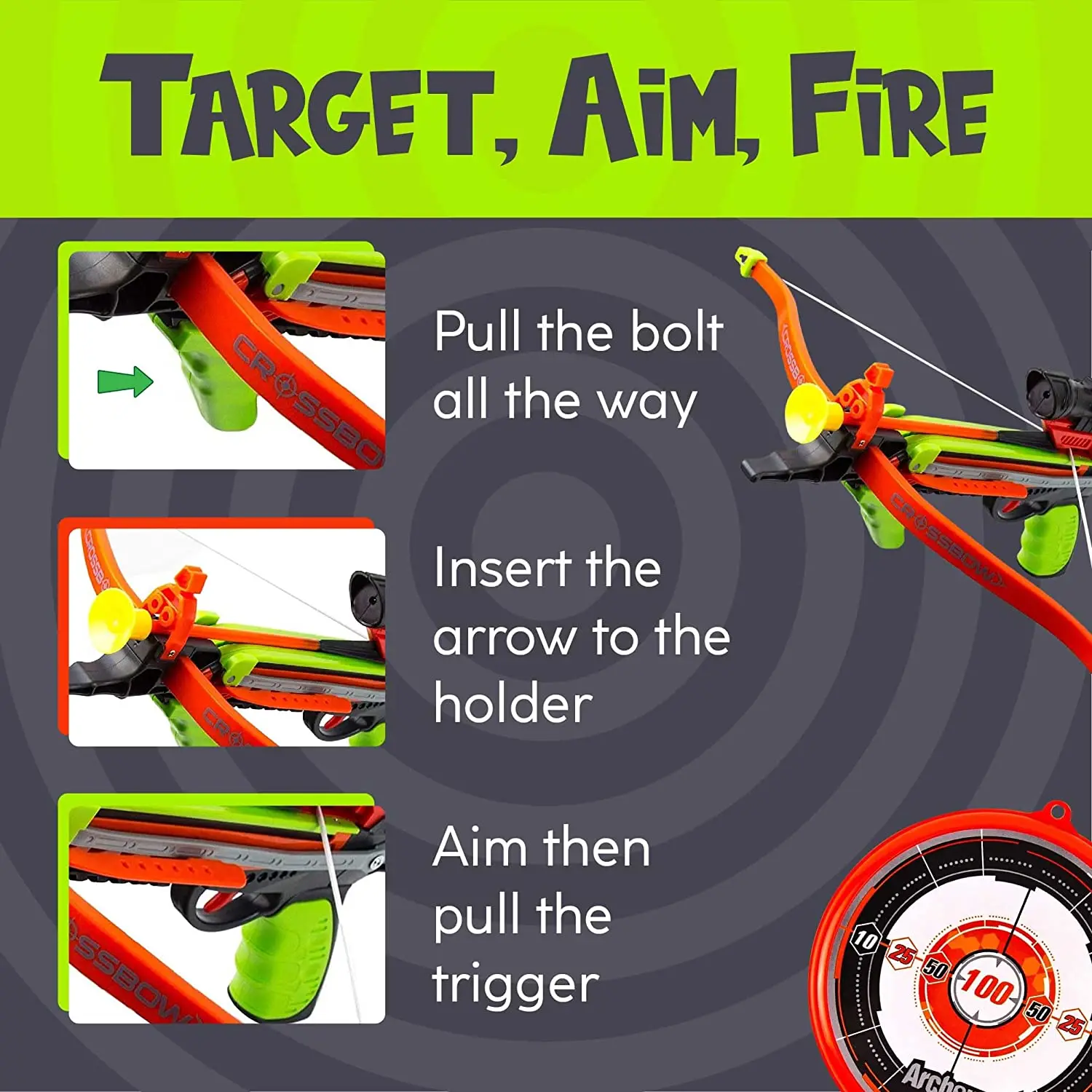 Top Rating Bow and Arrow Set Simulation Archery w/ LED Lights Suction Cup Arrows Quivers Standing Target Outdoor Toys for Kids