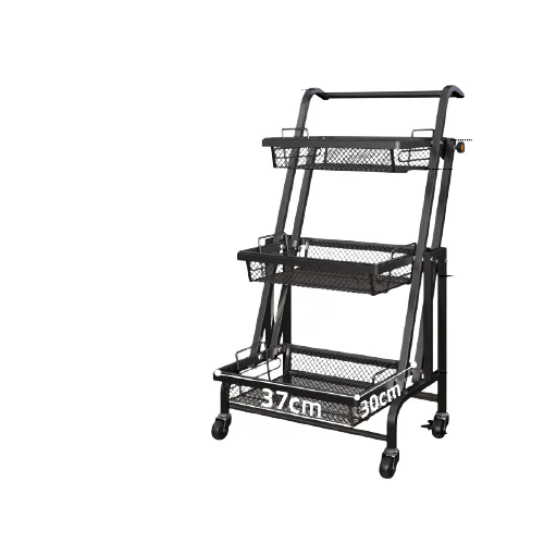 
2021 new product multifunctional golf cart trolley push picking trolley kitchen rack trolley 