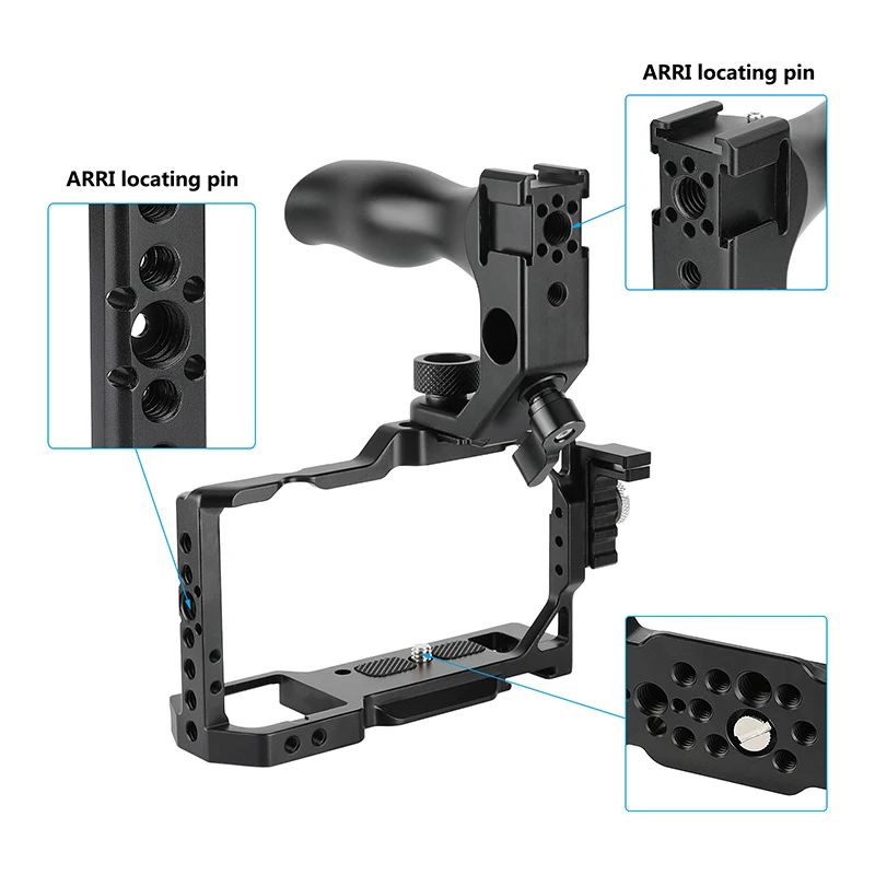 CAMVATE Sny ZV-E10 Cage Rig Full Frame (Exclusive Use) With Quick Release NATO Top Handle & Protective Wire Clamp drop shipping