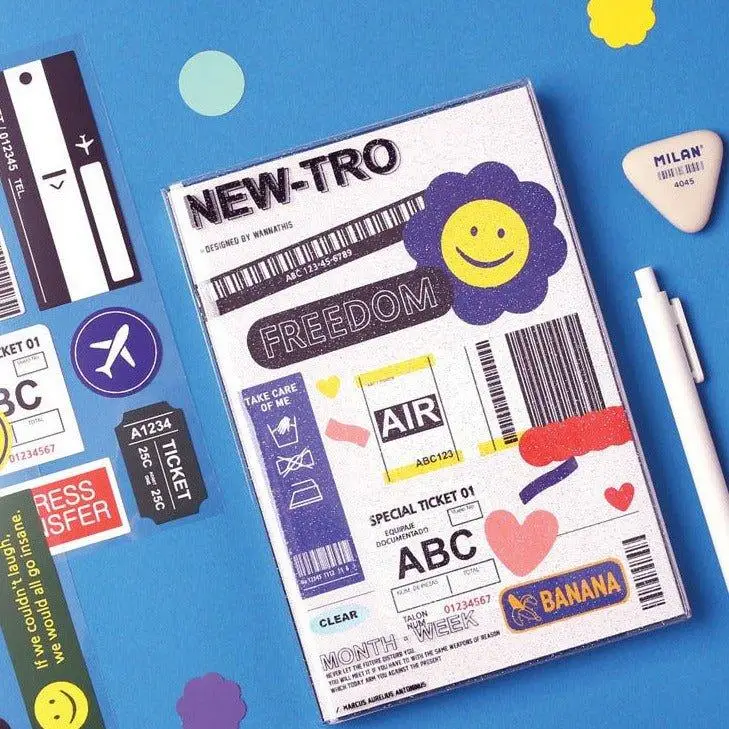 Customized private label shipping vinyl pvc waterproof labels fashionable cute cartoon stickers for boxes bottles