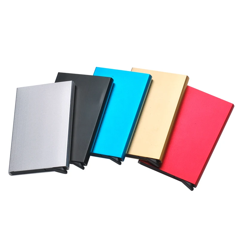 PROMO Automatic Pop Up Slim Aluminum RFID Blocking Credit Card Holder