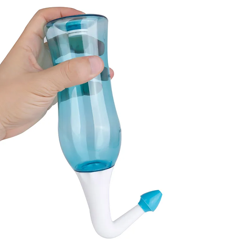 
Manual Nasal Rinse Bottle Nose Wash Sinus Rinse with Adult and Kid Tips Available 