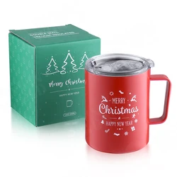 2021 merry christmas mug bulk double wall coffee cup mug christmas gift
