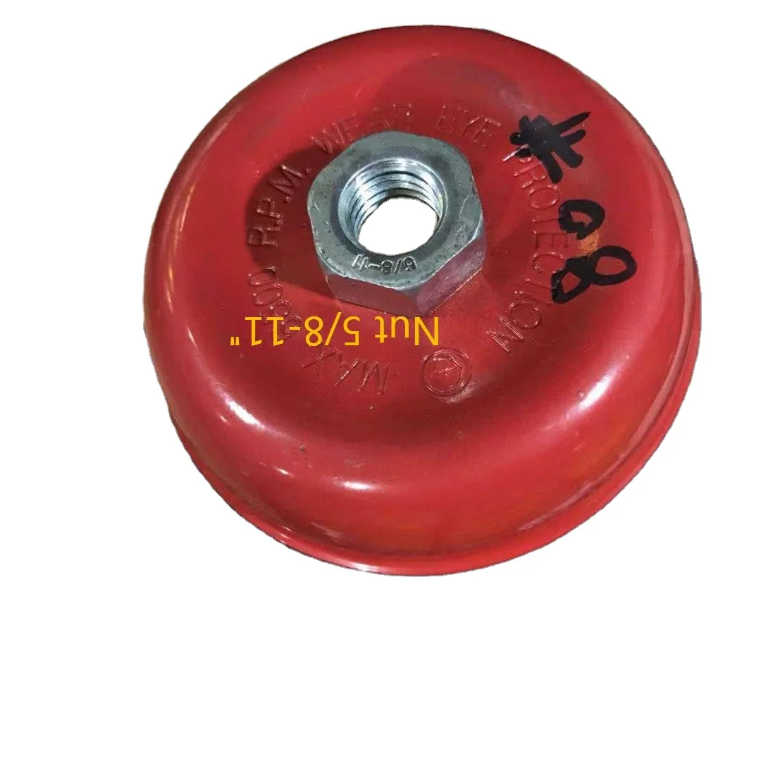 FMT  125mm m14*12 abrasive nylon  wire silicon carbide abrasive nylon dupont  wire  cup brush