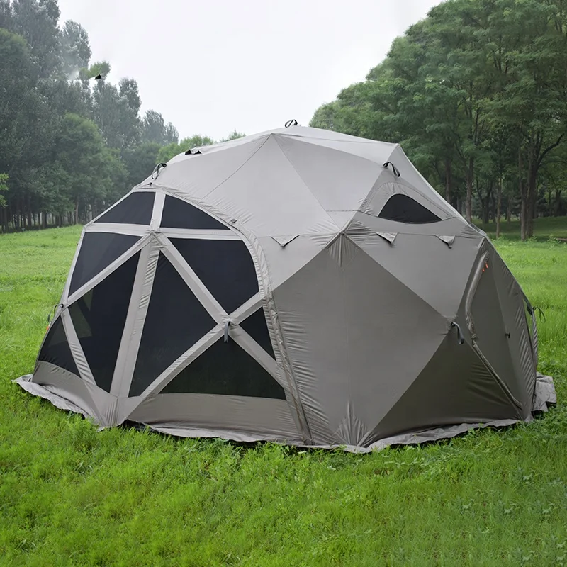 Outdoor Ball Tent Portable Folding Automatic Storm Proof Field Picnic Camping Dome Tent For Glamping
