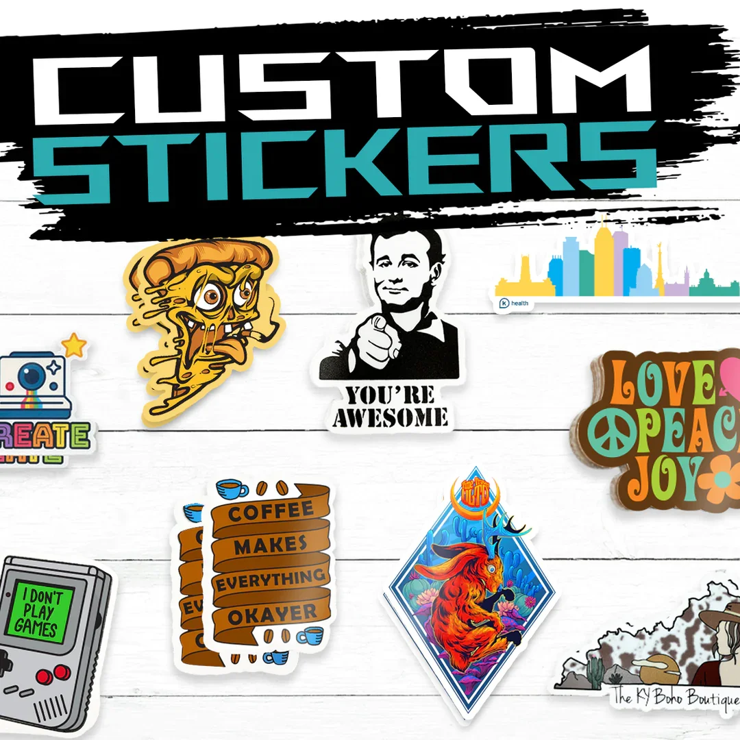 Customized Die Cut Vinyl Sticker Decorative Waterproof Vinyl Decals Decal Big  Bomb Aesthetic Cool Cute Preppy Water Bottles