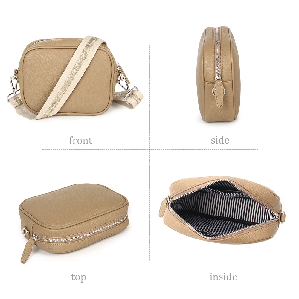 2024 new arrival Mocha color shoulder bag with chain women leather bags Cross body Bags for Women