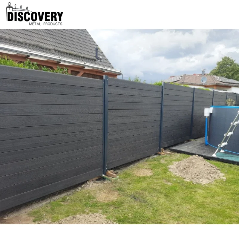 Wholesale Waterproof WPC Fencing Panels Wood Plastic Composite Fence Outdoor Privacy Garden Secure Security Farm Fence