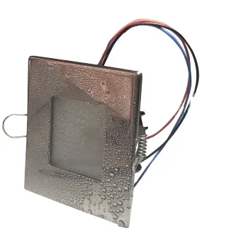 Genuine Vehicle Car RV Stainless Steel square downlight Super Bright 80mm LED Flush Mount Ceiling Light