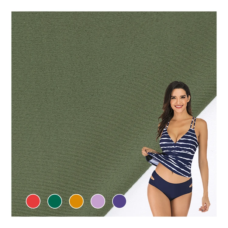 Factory Wholesale 85% Polyester 15% Spandex Material Interlock Fabrics For Swimming Sport Bra