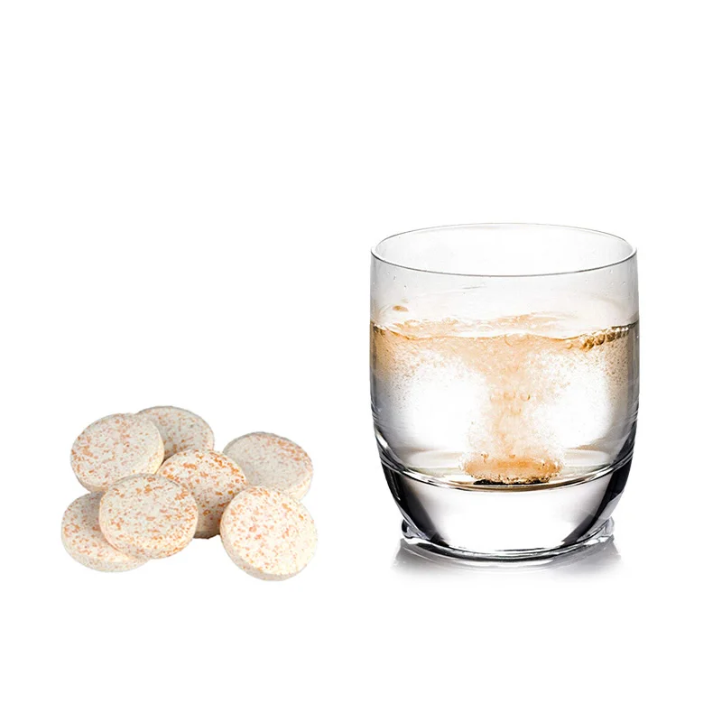 OEM Factor Yiling vitamine C Effervescent Tabletsy  fruit extraction High concentration