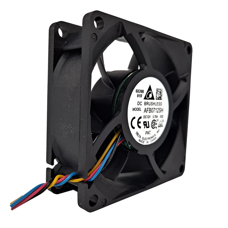 Delta AFB0712SHX02 PWM FG 12v reversible fan 4 pin 70mm 70x70x25mm 7025 dc fan