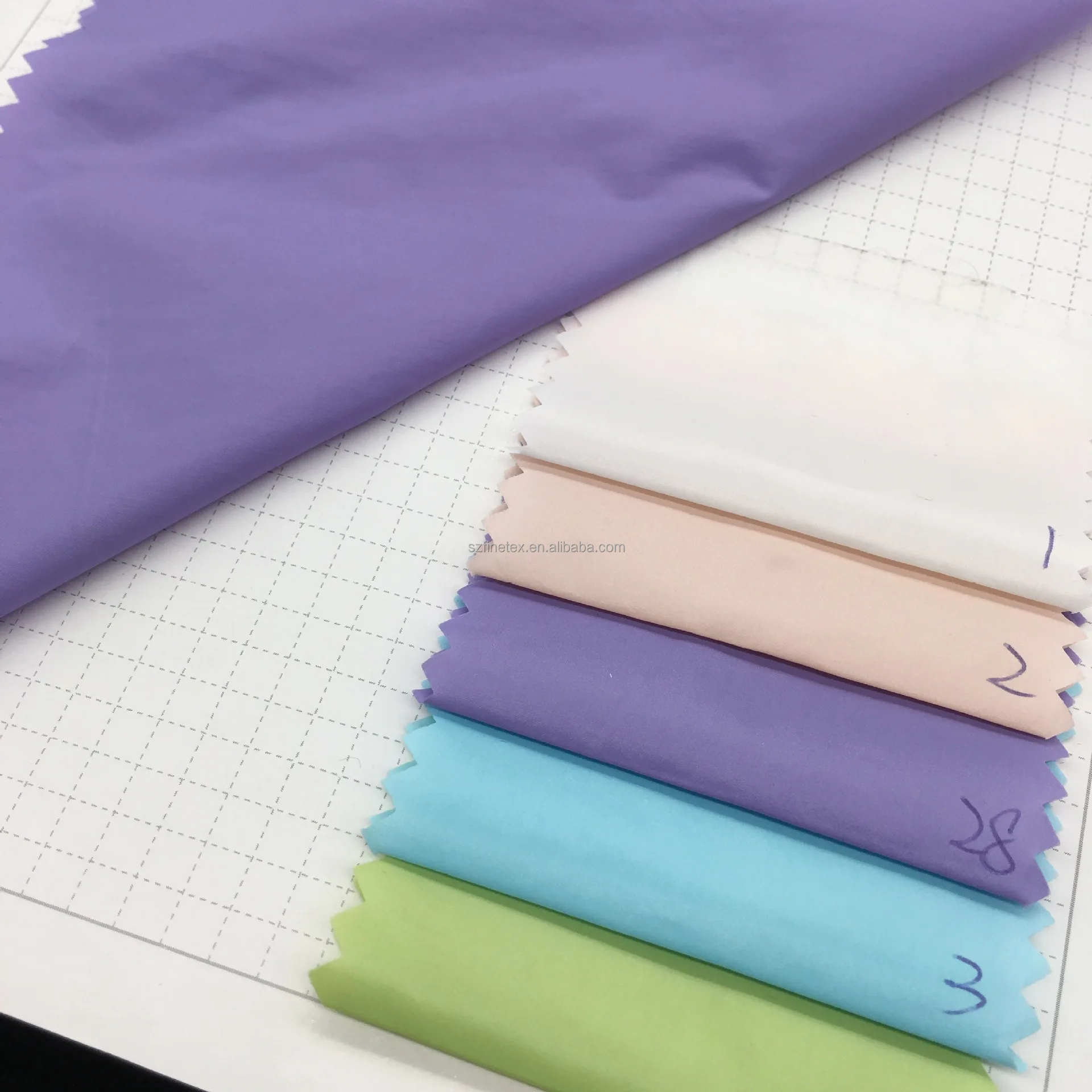 recycled ultra light nylon 20D 380T crinkle  nylon  sun proof fabric  anti UV for sun shade cycling clothes running clothes