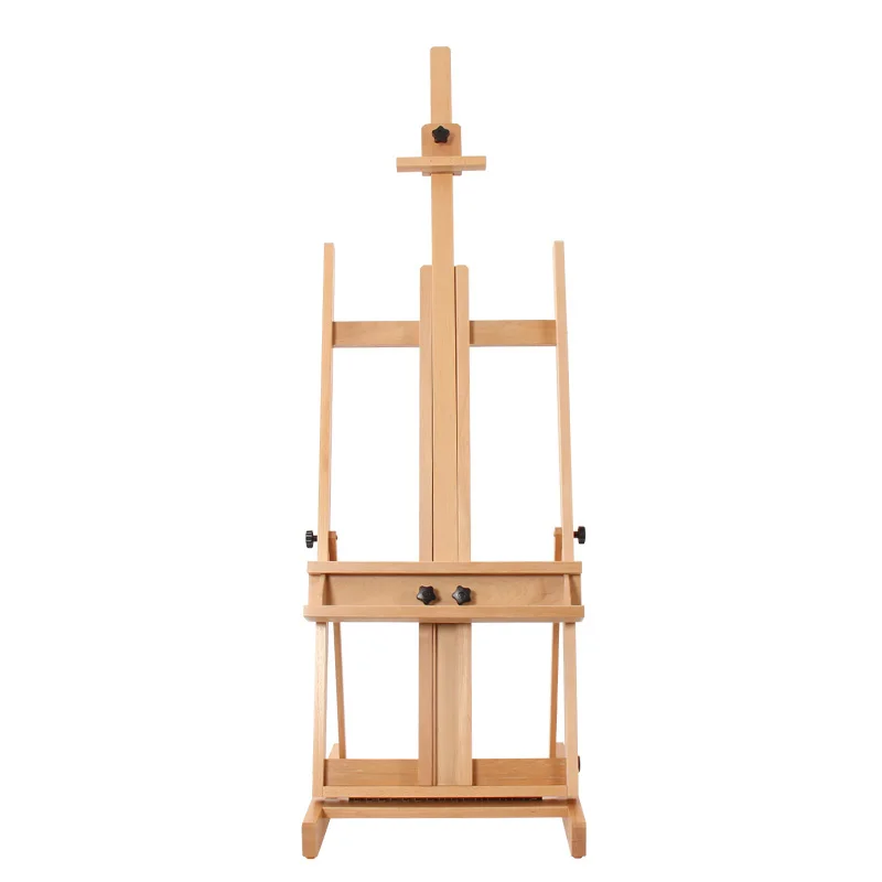 Dongjin popular custom size Wooden adjustable artist Folding Simple beech painting drawing studio easel stand for wedding sign