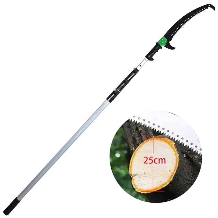 
Tree Manual Saw Pruning Cutting Tool Telescopic Pole 5m High Branch Cutter Blade Extend Pruners Extentool 