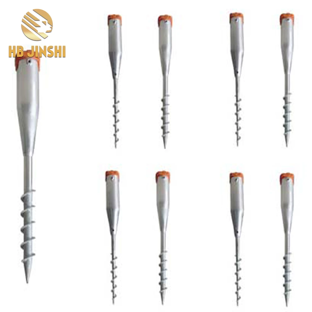 Timer construction ground screw helix pile for foundation