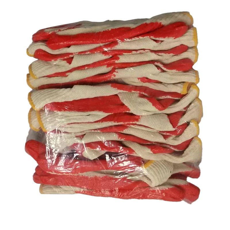 Wholesale Price Cotton Latex Coated Glove Industrial Hand Protective Work Safety Gloves For Construction