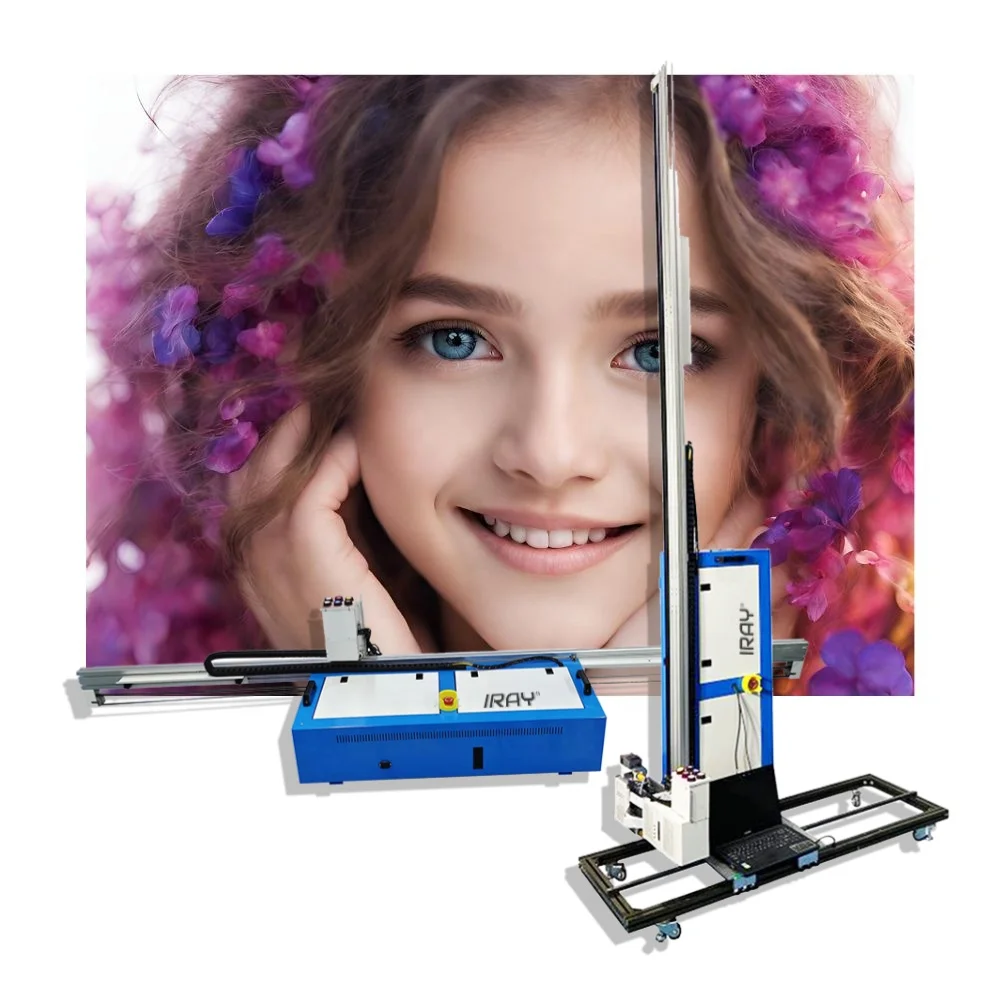 Iray Multi-Function Wall And Ground 3000 mm Height Photo Printing Machine 3D Effect Vertical wall printer machine