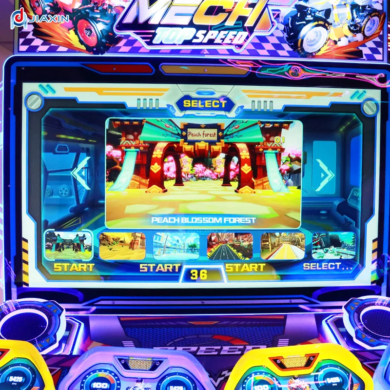 Factory direct simulator driving racing game machine coin operated 4 people dynamic speed drift game machine