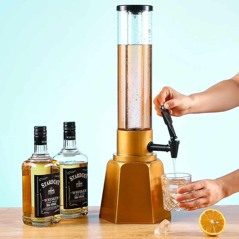 Wholesale Diamond base Beer Draft Dispensers Popular Tower 3 Liter Juice Portable Drink Dispenser