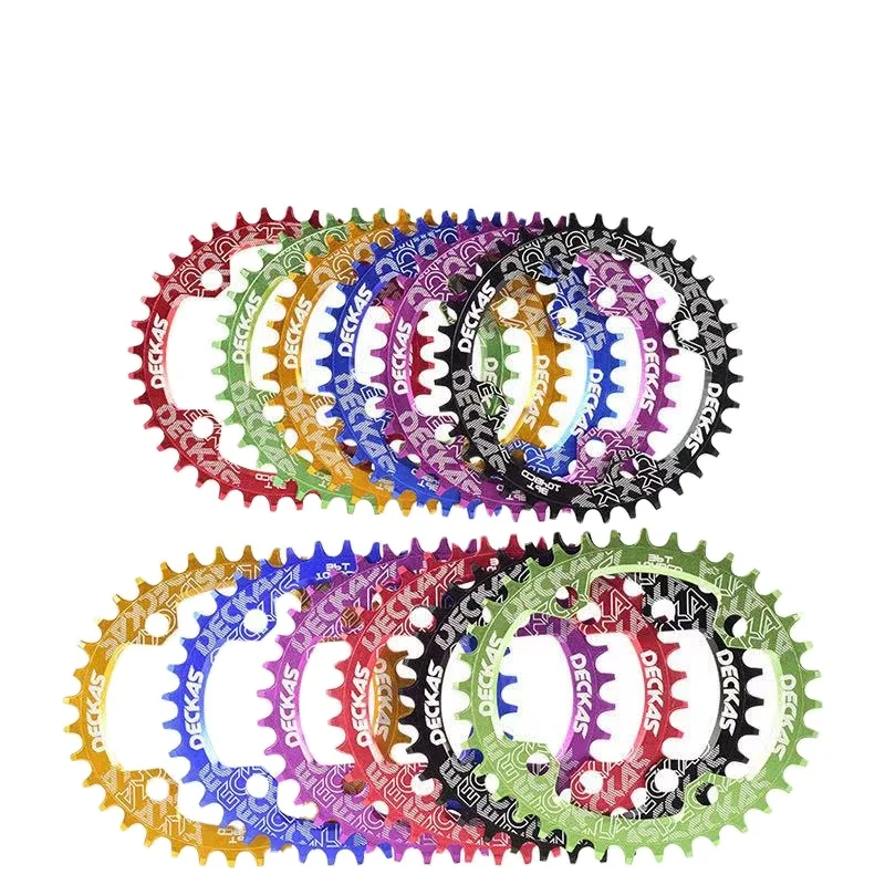 Deckas 104bcd Round oval bicycle Chainwheel 32/34/36/38T Crown plate for Mountain bicycle chainrng crankset