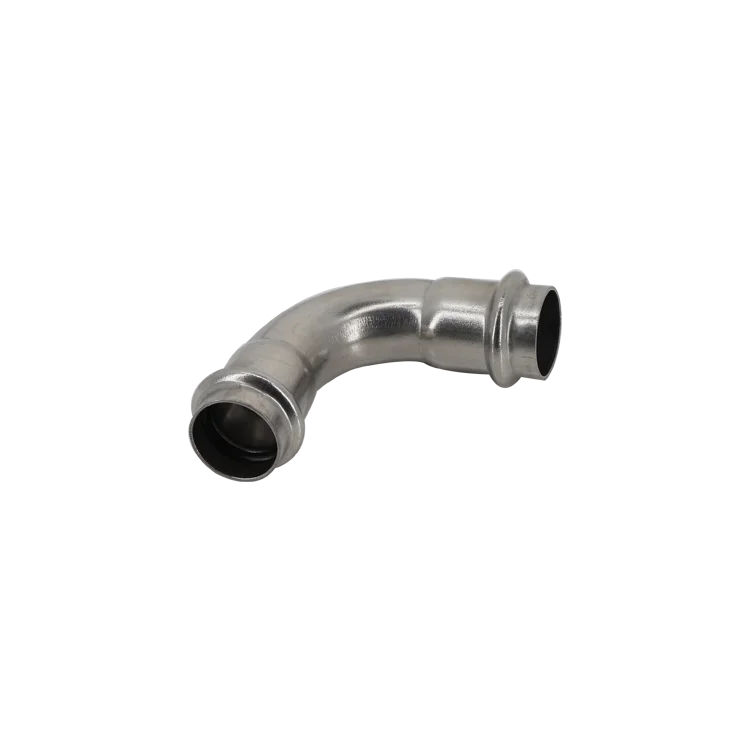 DVGW certificated 90 Degree Elbow Pressed Elbow,Press Tube Fittings  Chinese supplier V-profile Plumbing Press Fitting