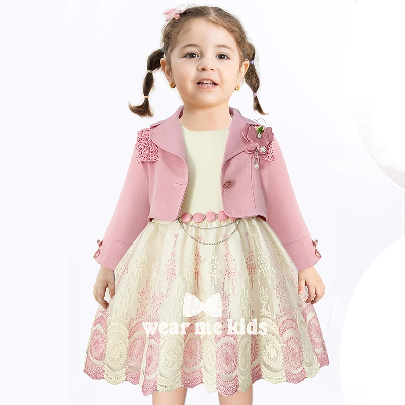 New Design 1 Year Baby Girl Birthday Beautiful Princess Dresses Suit For Kids