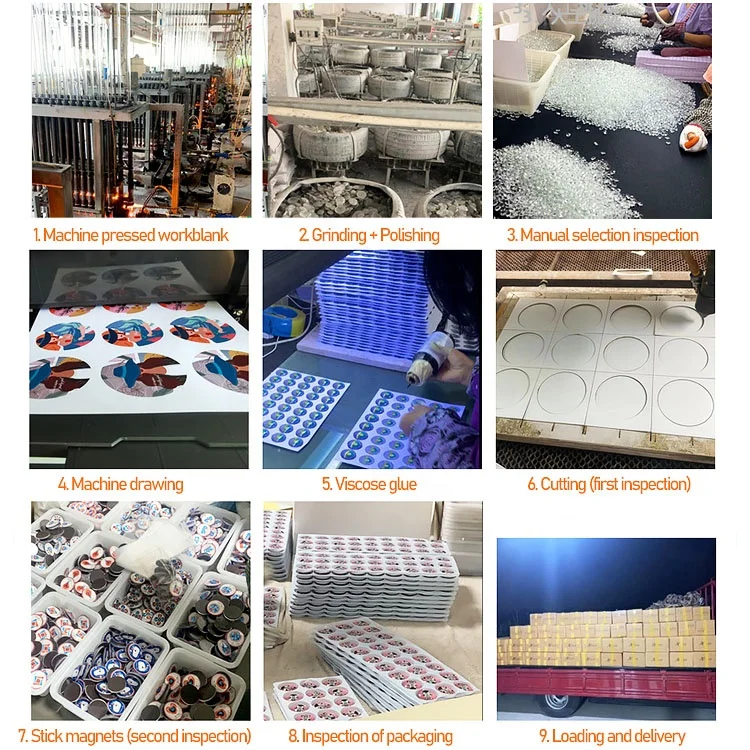 Promotional Picture Fridge Magnet Customised Souvenir Magnetic Stickers Epoxy Metal Glass Paper Tinplate PVC Photo Magnets