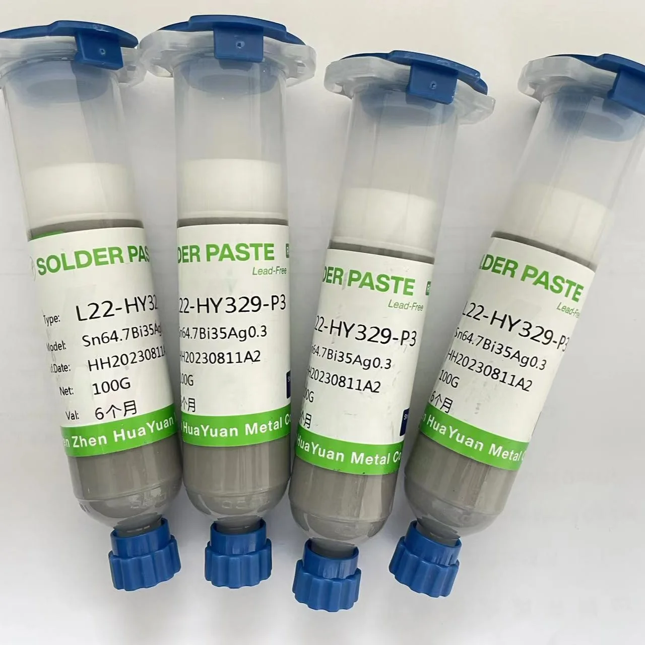 HuaKe PCB Soldering Paste SnBi35Ag1 China Manufacturer LED SMT Tin Silver Solder Paste