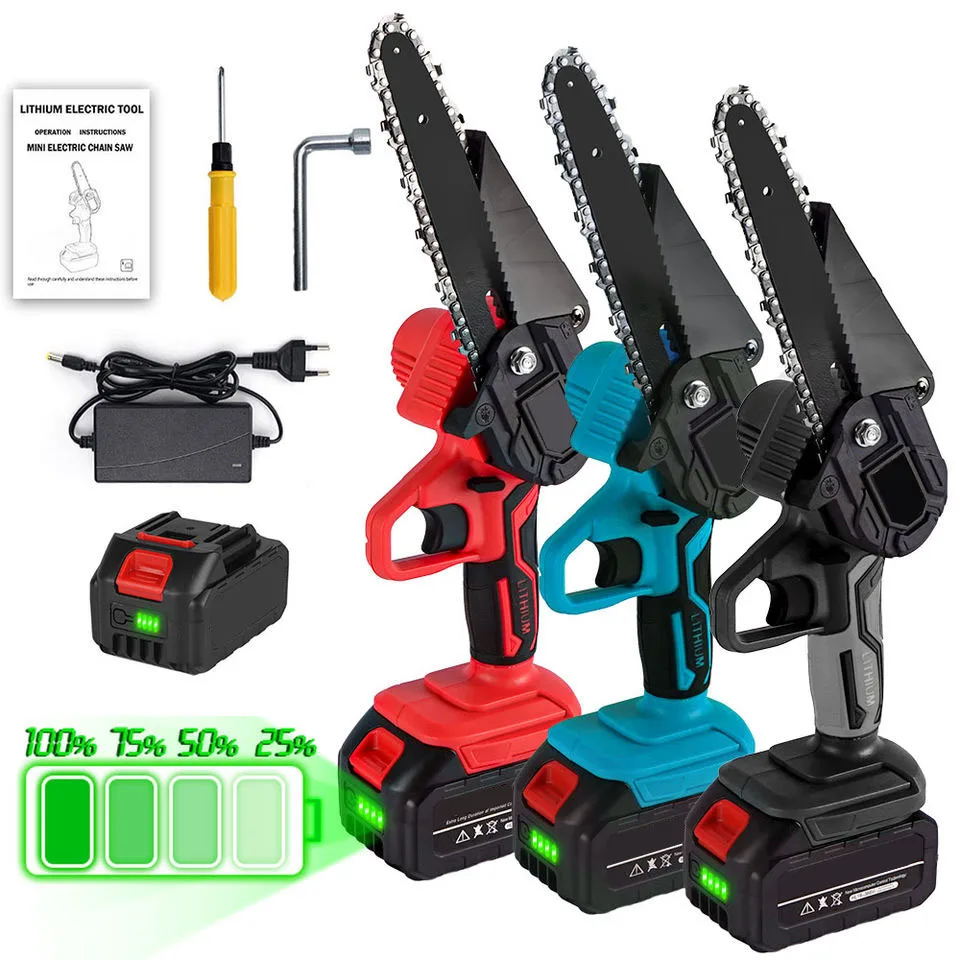 New 21v electric cordless chain saw sharpening garden tools battery powered