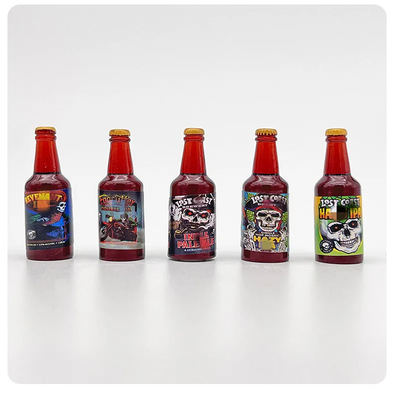 dollhouse miniature accessories mini handicraft beer bottle for doll and dollhouse decoration