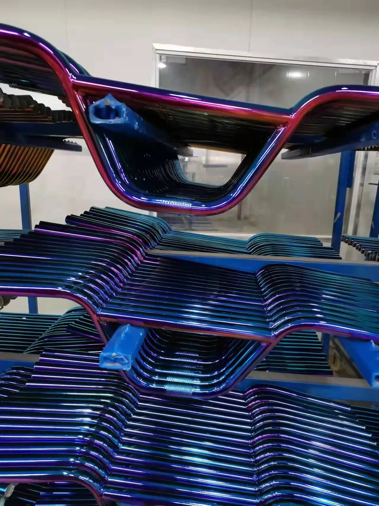 Professional bicycle handlebar BMX/kids bike/scooter steel handlebar bicycle Vacuum Plating