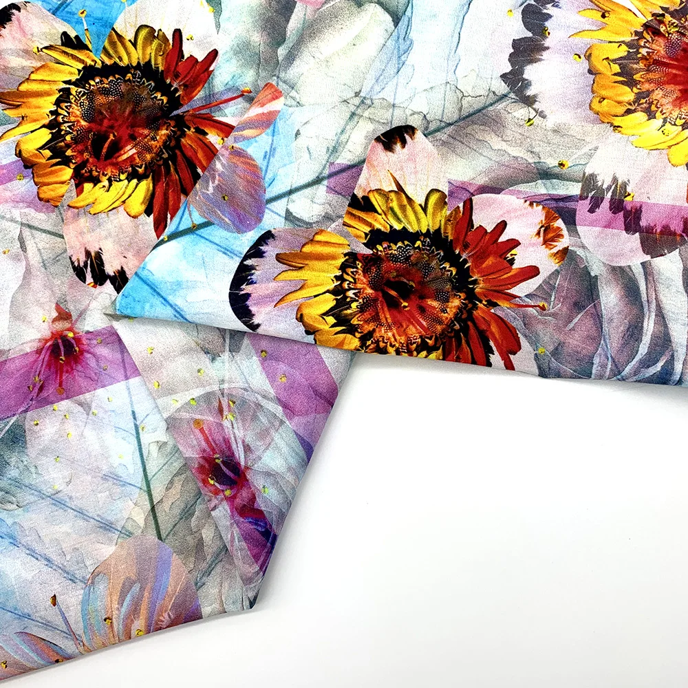 
Customized design 40*40 110*70 100% Cotton Poplin Plain digital printed Fabric for women dress 