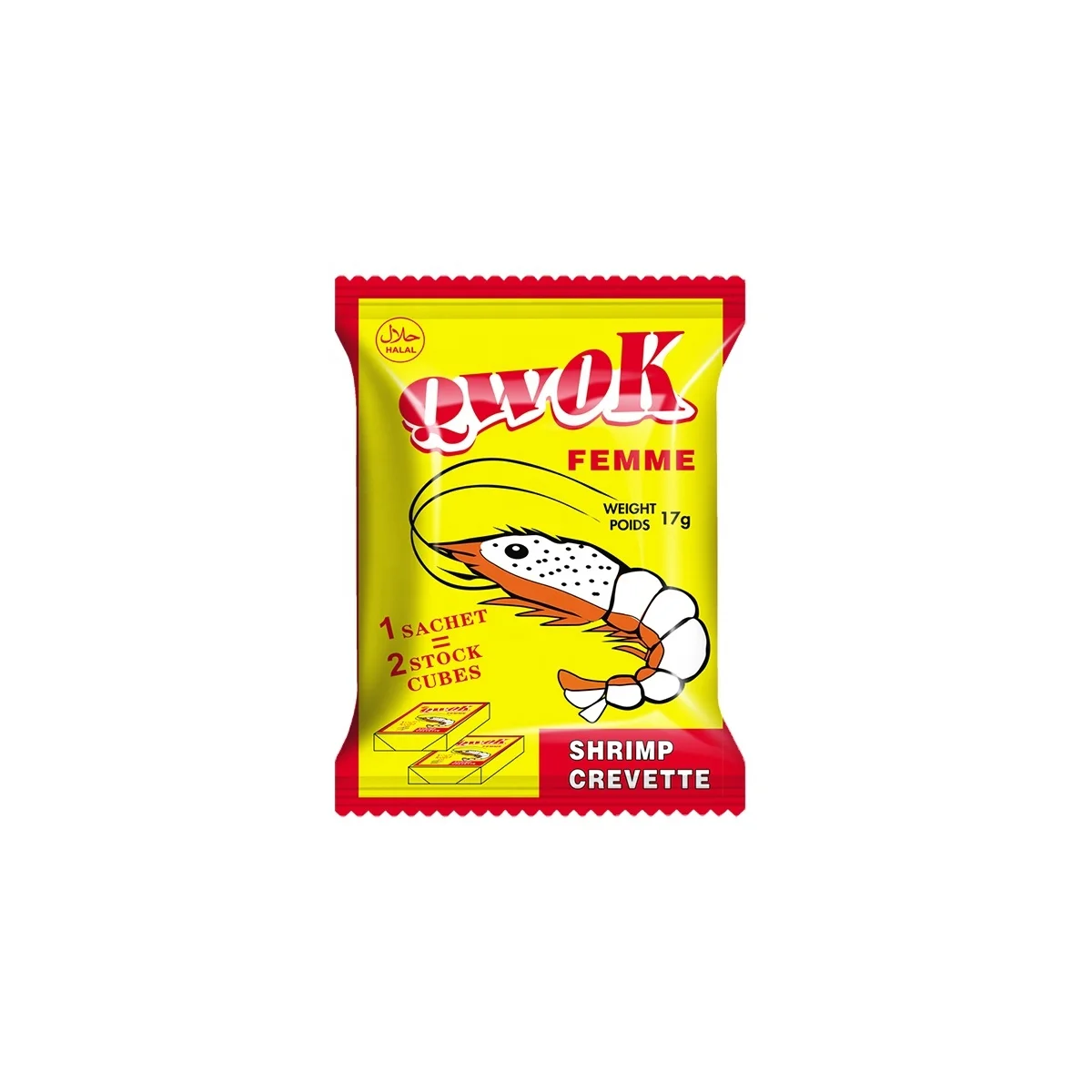HALAL 17g SHRIMP FLAVOR SEASONING POWDER BOUILLON POWDER OEM