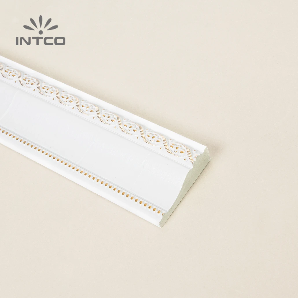 INTCO Classic Style Easy Install  Waterproof Decoration Cornice PS Wall Panel Chair-rails Trim Moulding