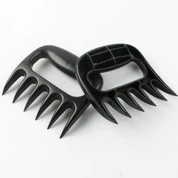 BBQ Tool Shredding Handling & Carving Food Plastic Beer Meat Claws Pulled Pork Shredder Claws with Sharp Plastic Blades