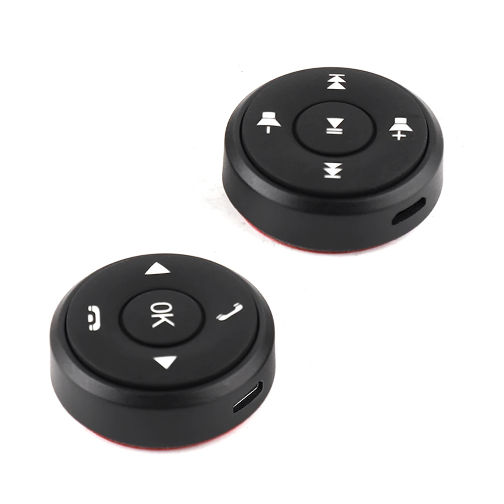 Steering Wheel Control Button Radio Volume GPS Wireless Controller Switch for iOS/Android Metal + ABS Accessories