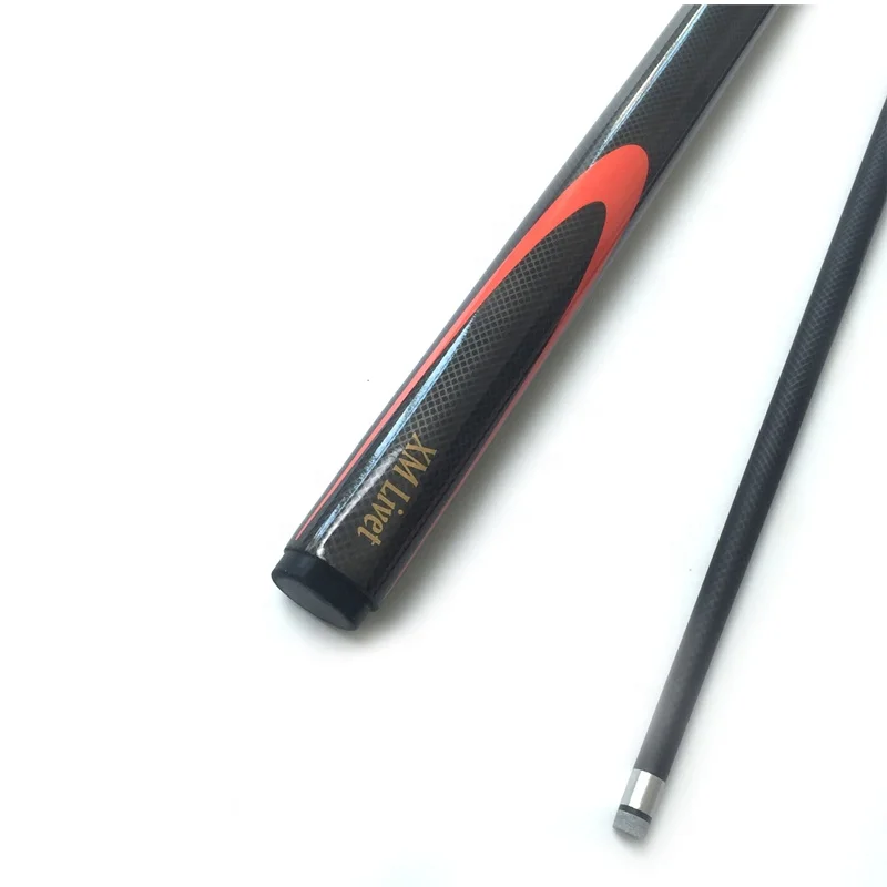 xmlivet Black Carbon fibre Billiard Cues 9.5mm tip 1/2 split pool cue sticks carbon snooker cue sticks colorful wholesale