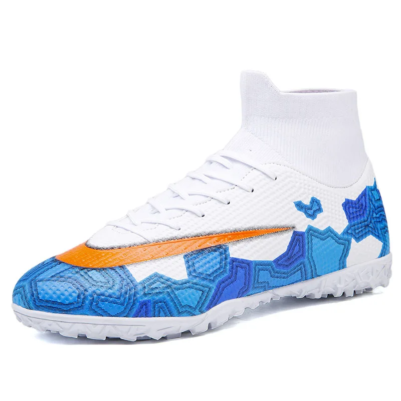 
Factory Wholesale High Top Leather Materials Stud Football Boots Sneakers Soccer Boots 