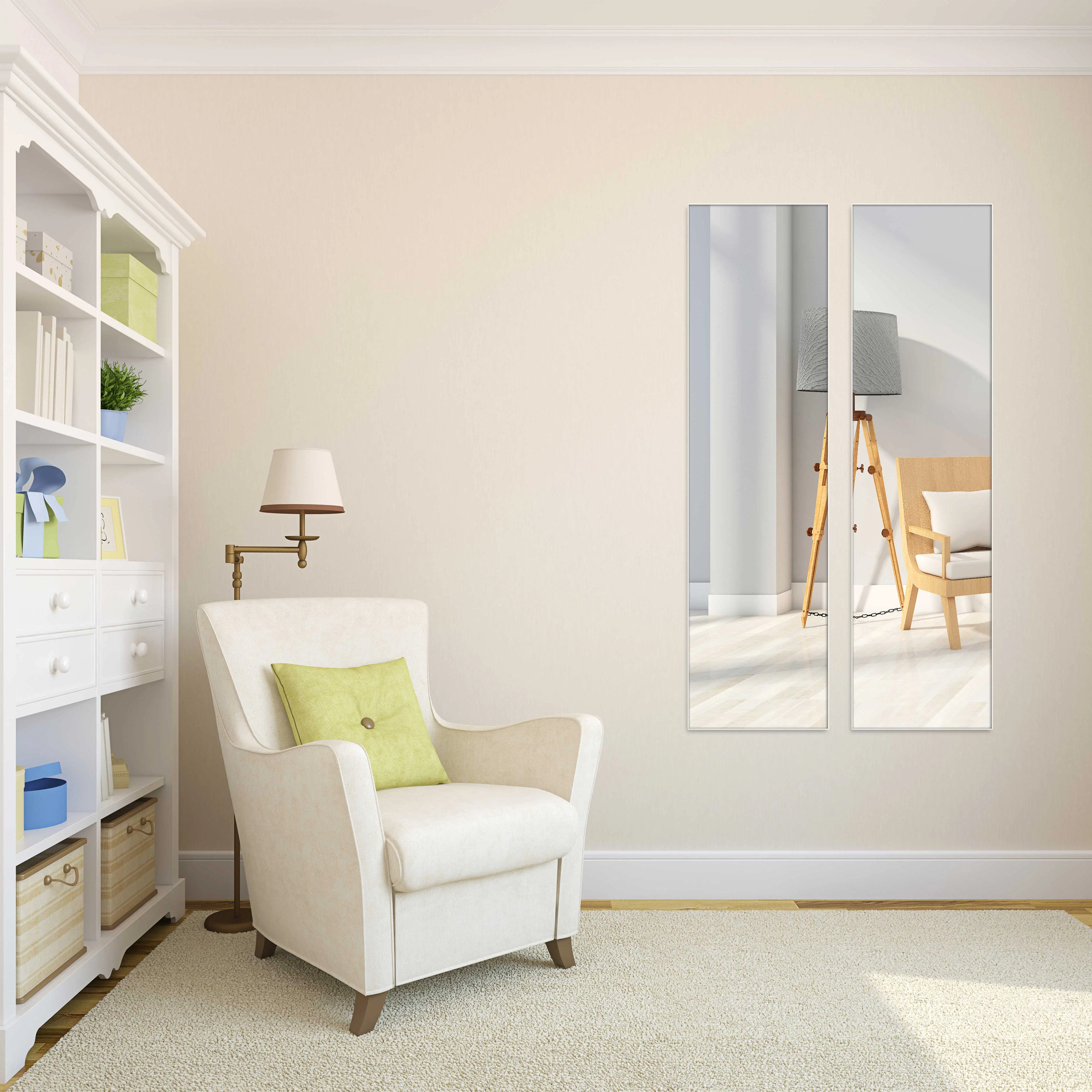 Wooden mirrors decor wall home bathroom vanity hallway mirror waterproof custom box