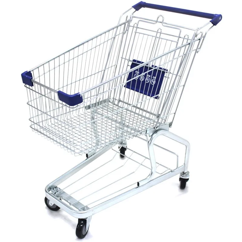 metal shopping cart supermarket trolley