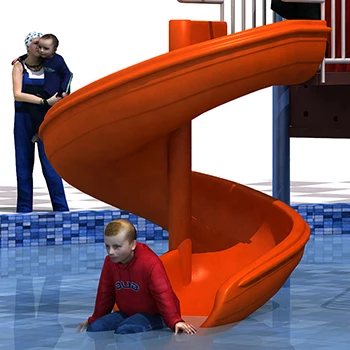 2020 New Big water park playground outdoor water kids playground swimming pool slide