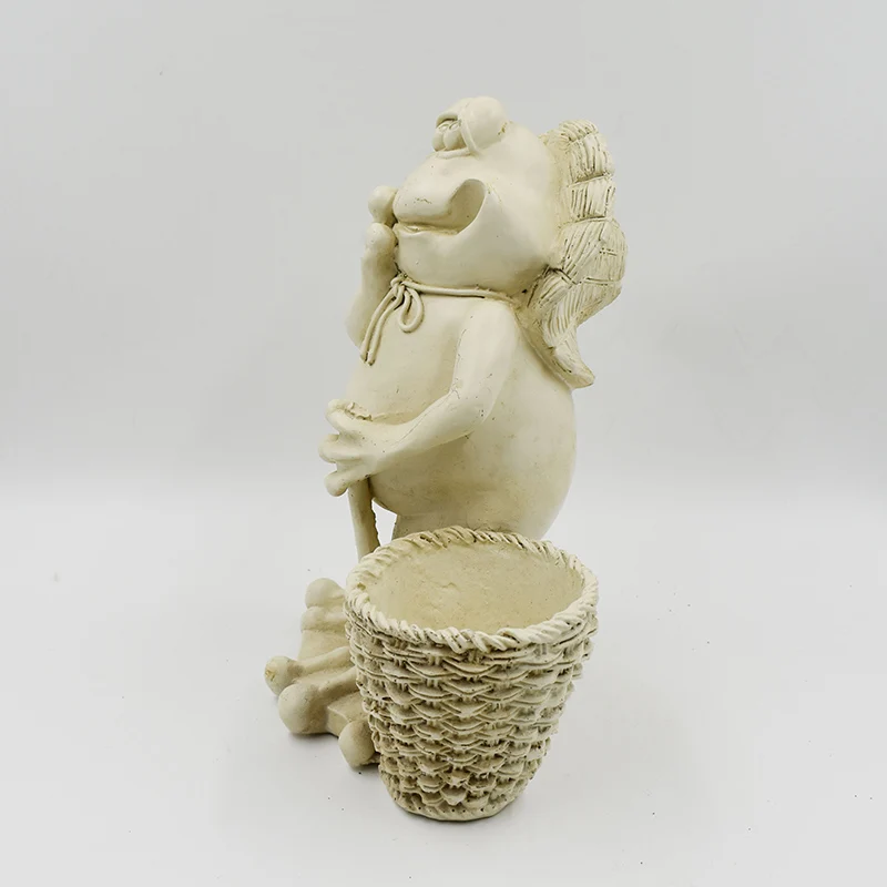 
New Design Frog Plant Holder Garden Ornament Resin Animal Planter Flower Pot Planter 
