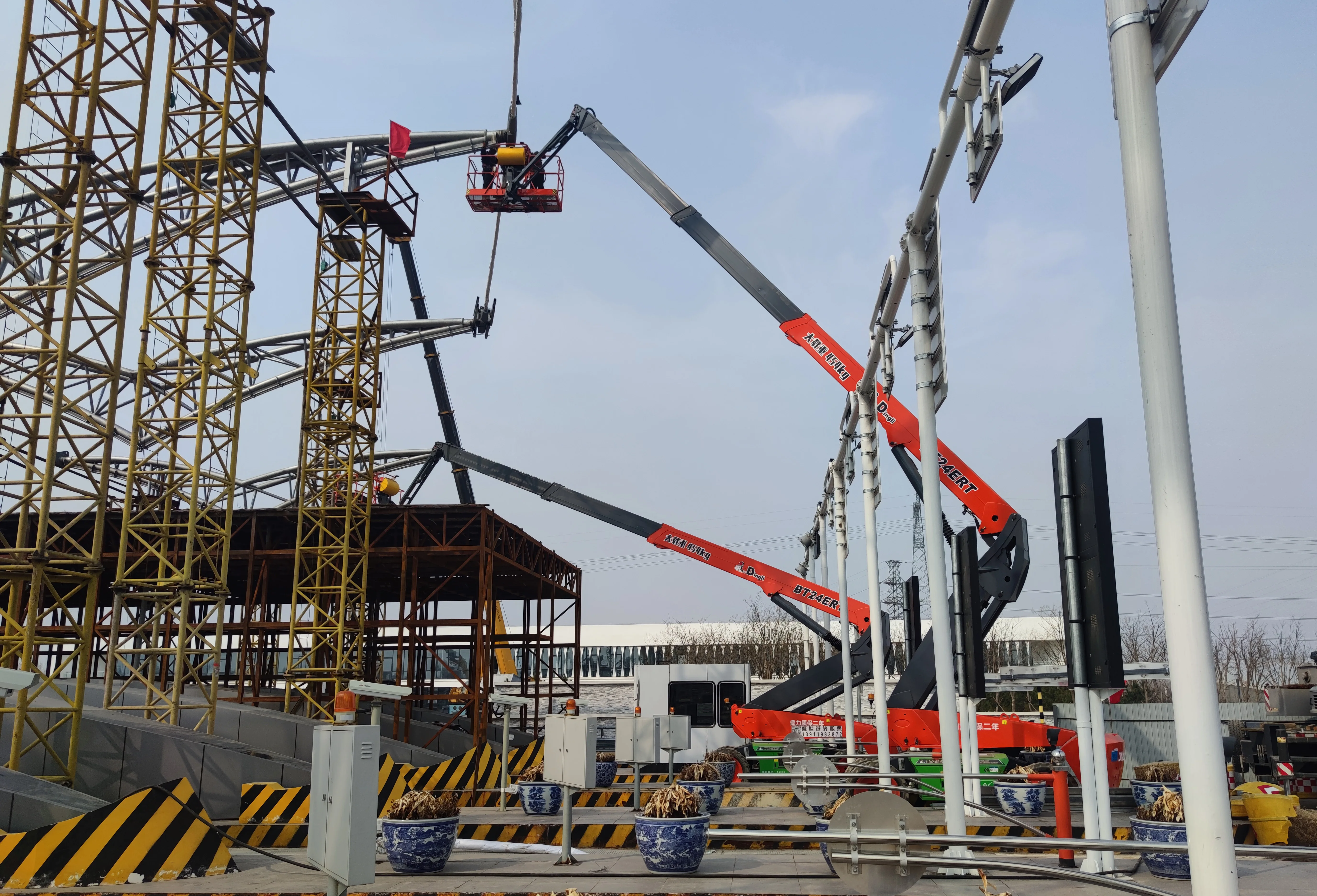 BT28RT DINGLI Brand New Official Diesel 28m Aerial Work Platform straight arm Telescopic Boom Lift