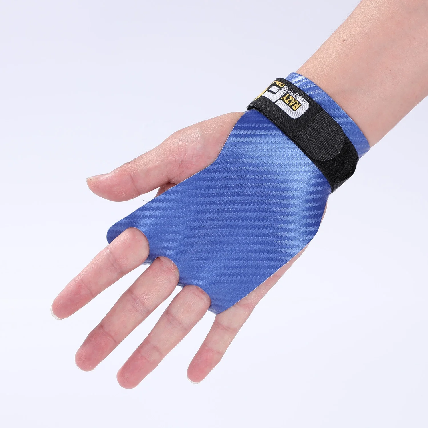 Carbon gymnastic hand grips palm protection weight lifting leather gloves for fitness bodybuilding